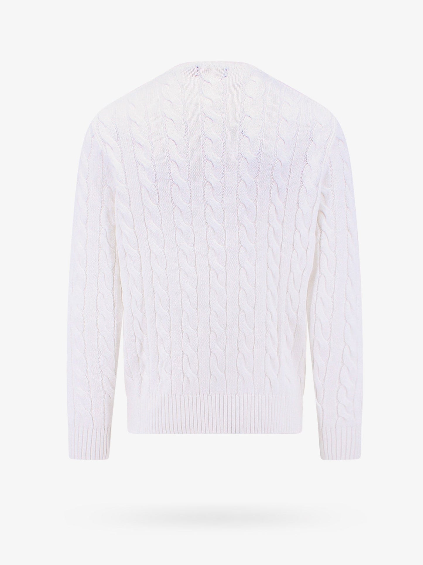 Cable knit sweater with iconic embroidery