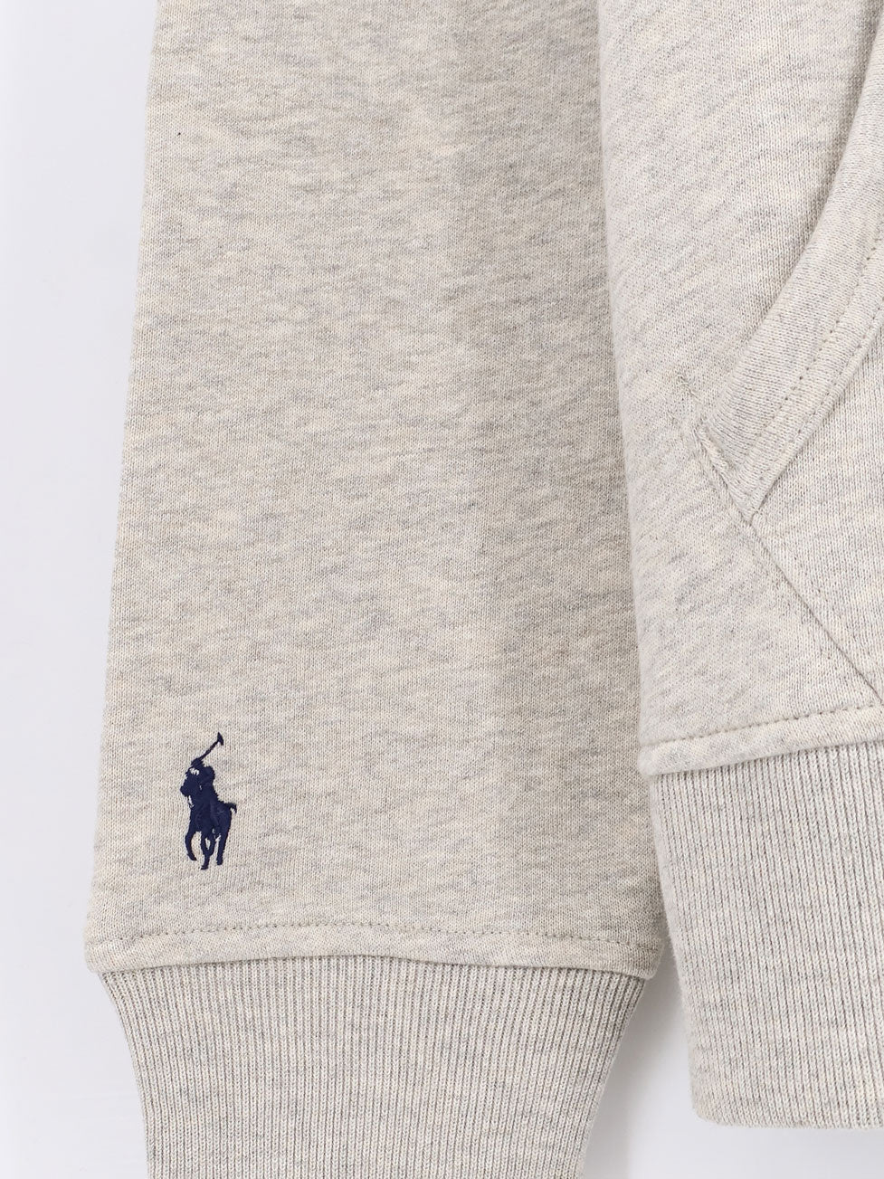 Hooded cotton blend sweatshirt