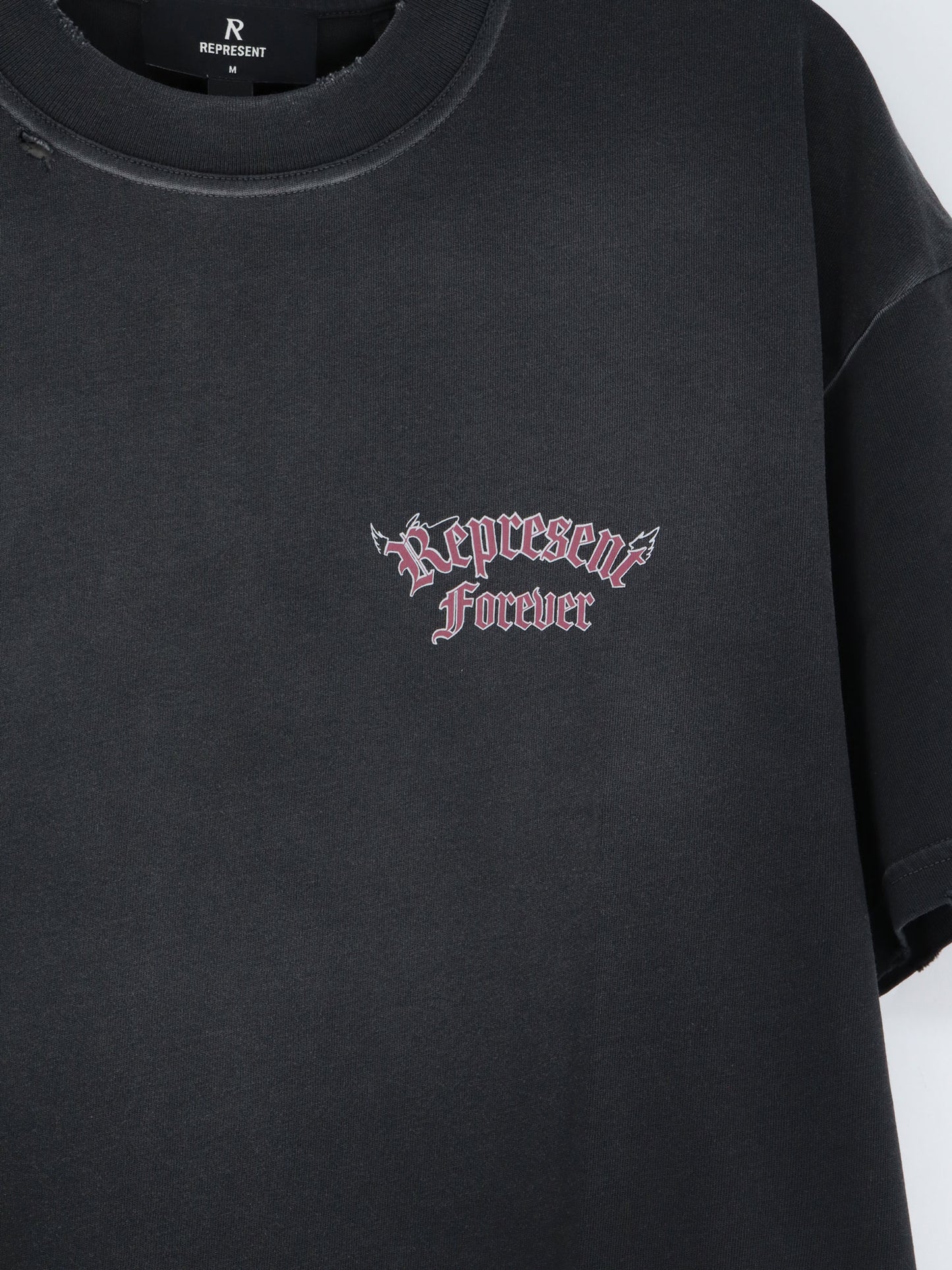 T-shirt in cotone effetto used