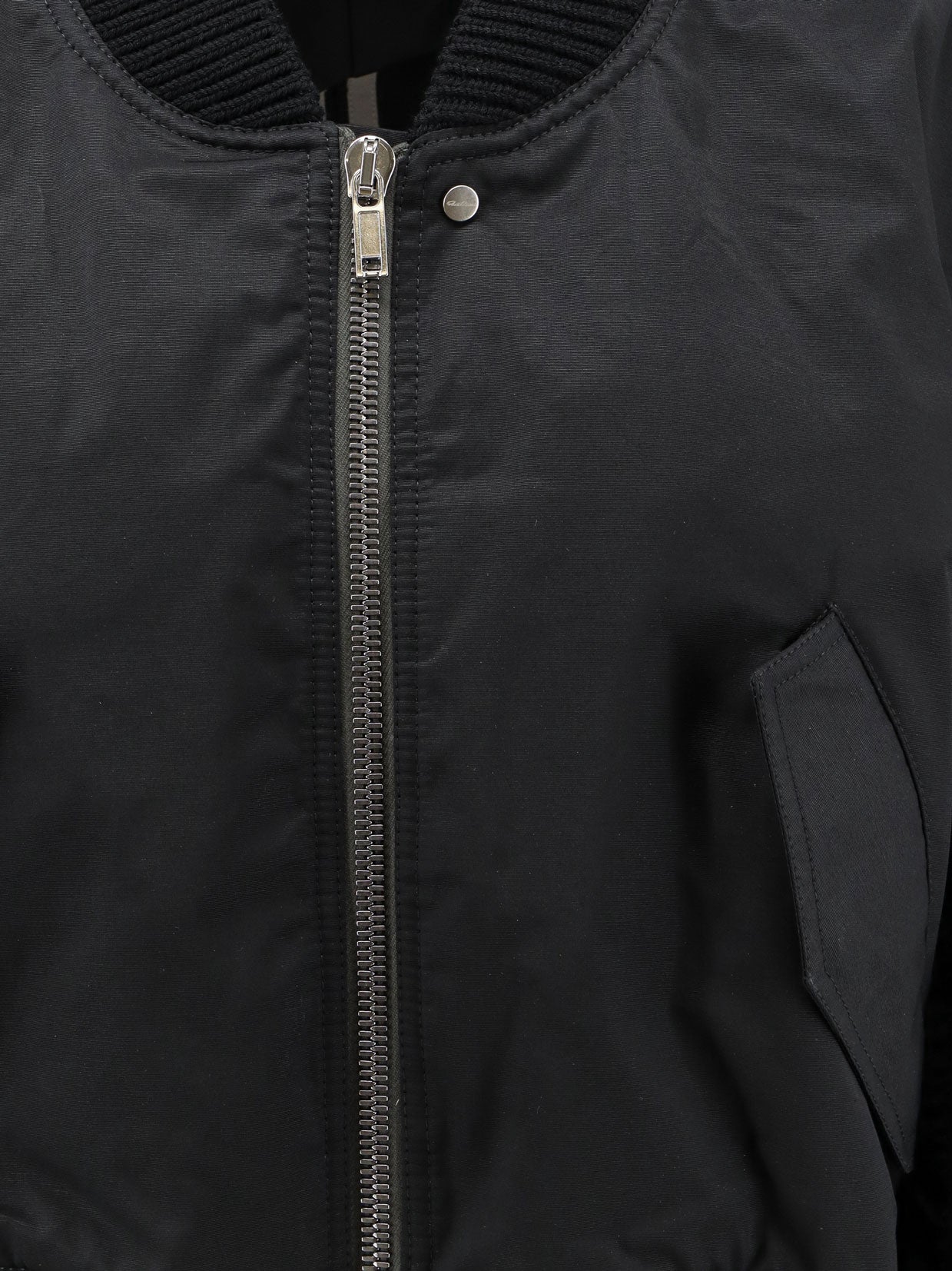 Secchia nylon and cotton blend crop jacket