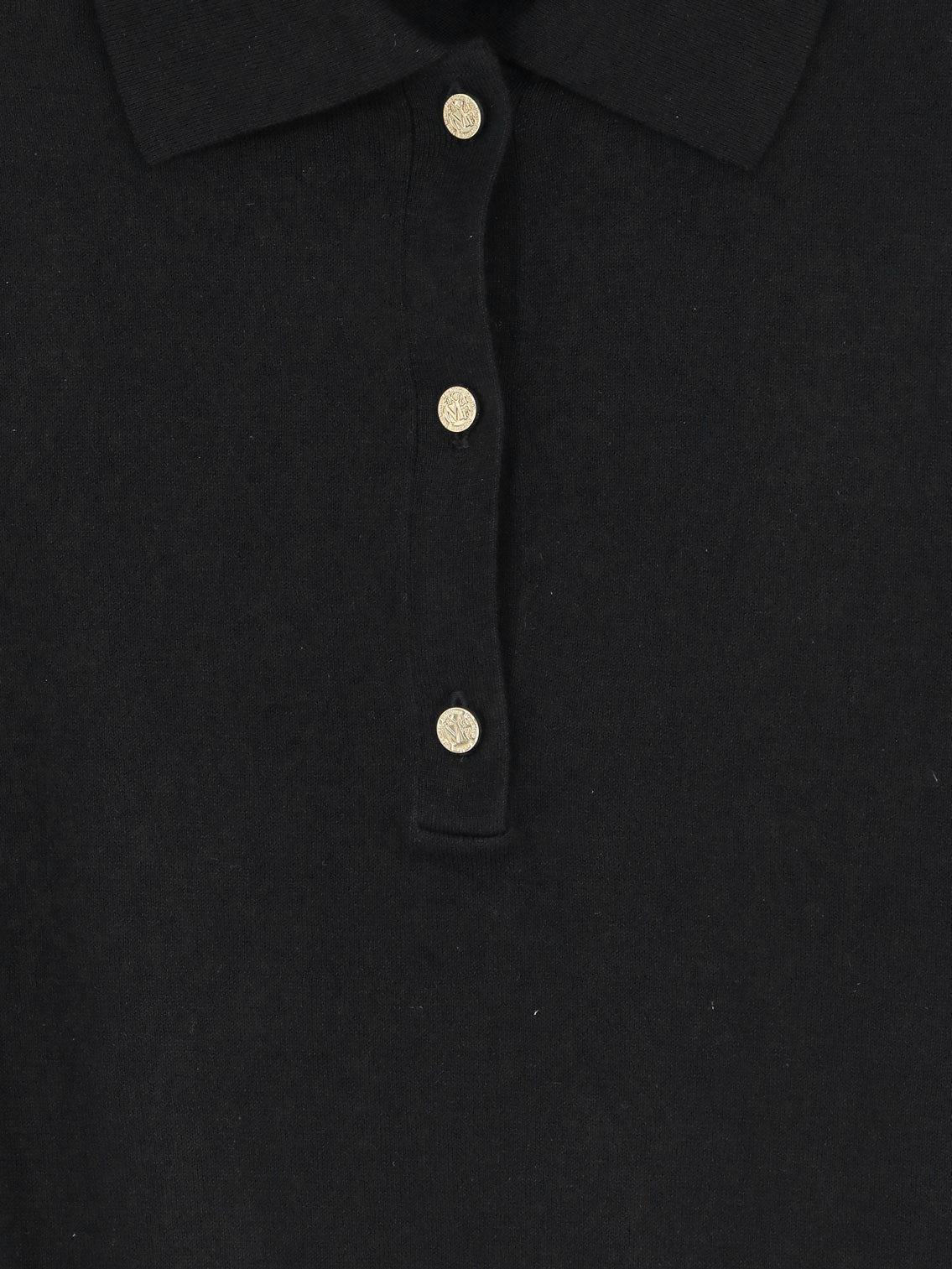 Smmpomposa cotton, silk, and cashmere polo shirt