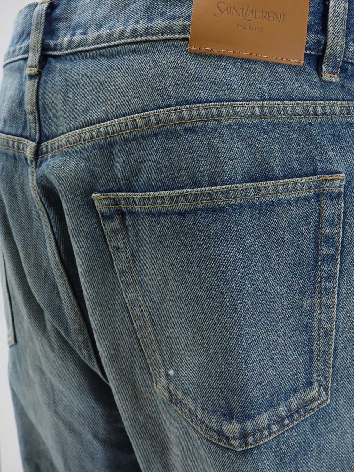 Denim blue jeans