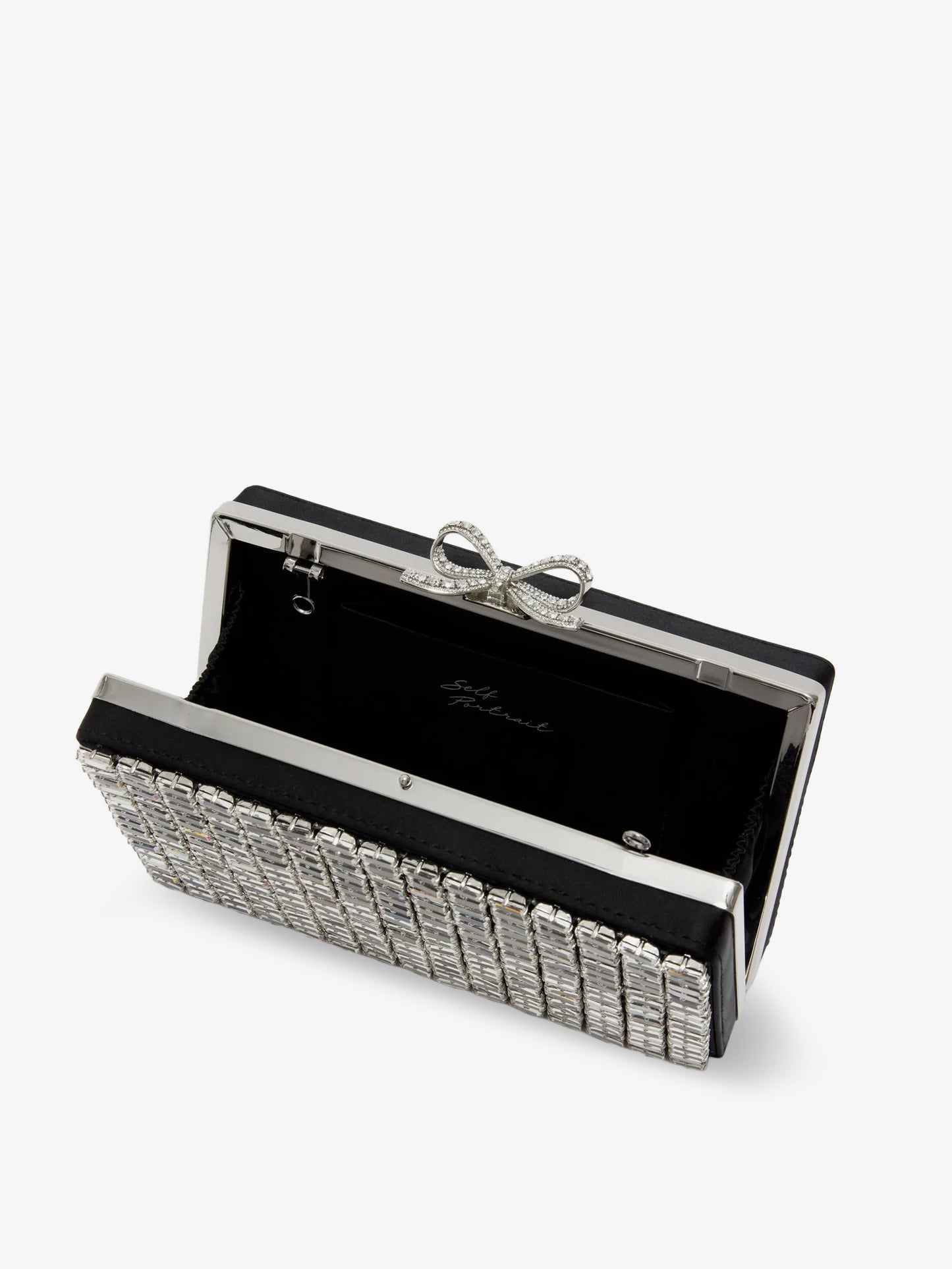 Clutch bag with crystals