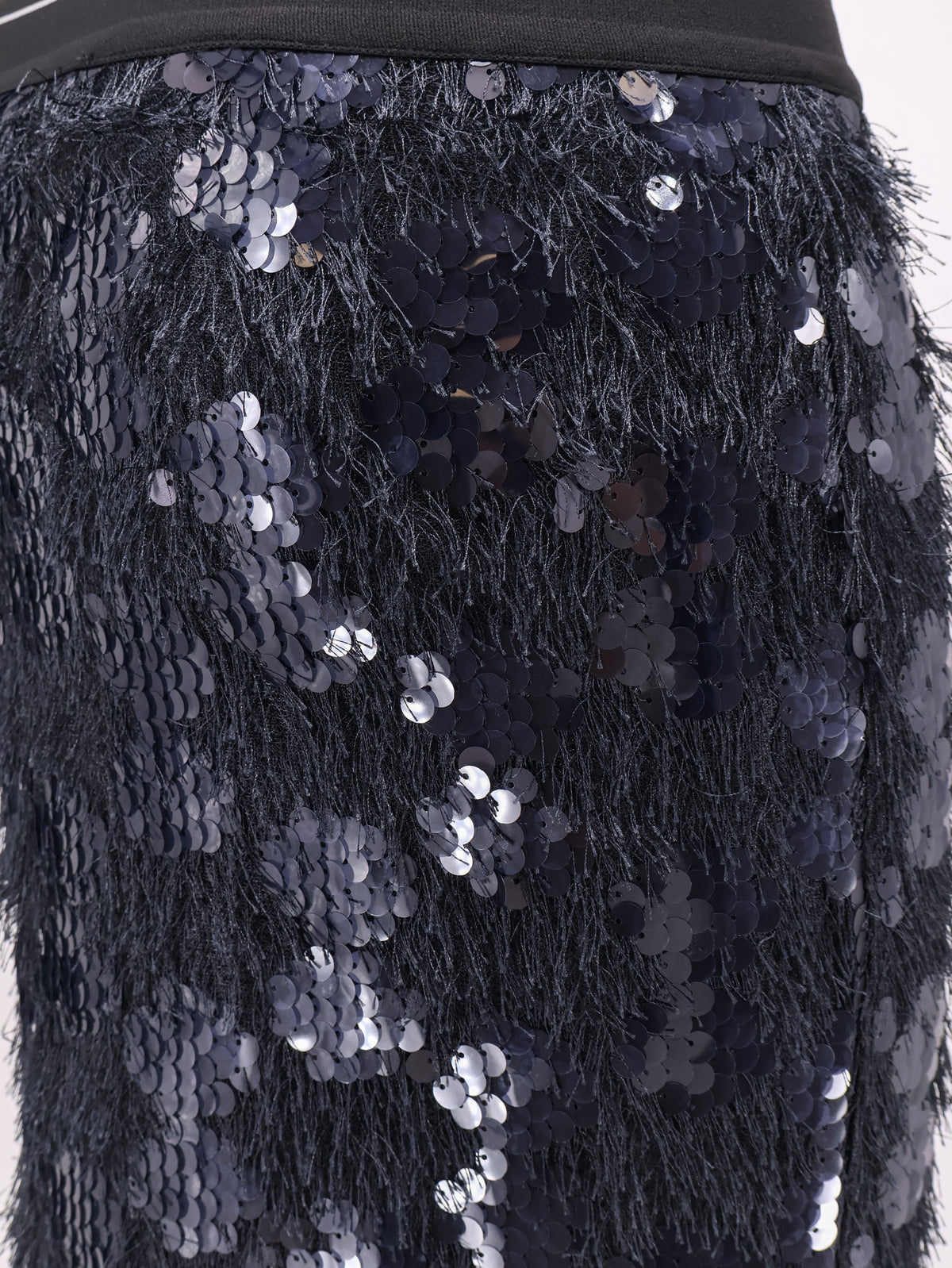 Midi Skirt with sequins and rhinestones