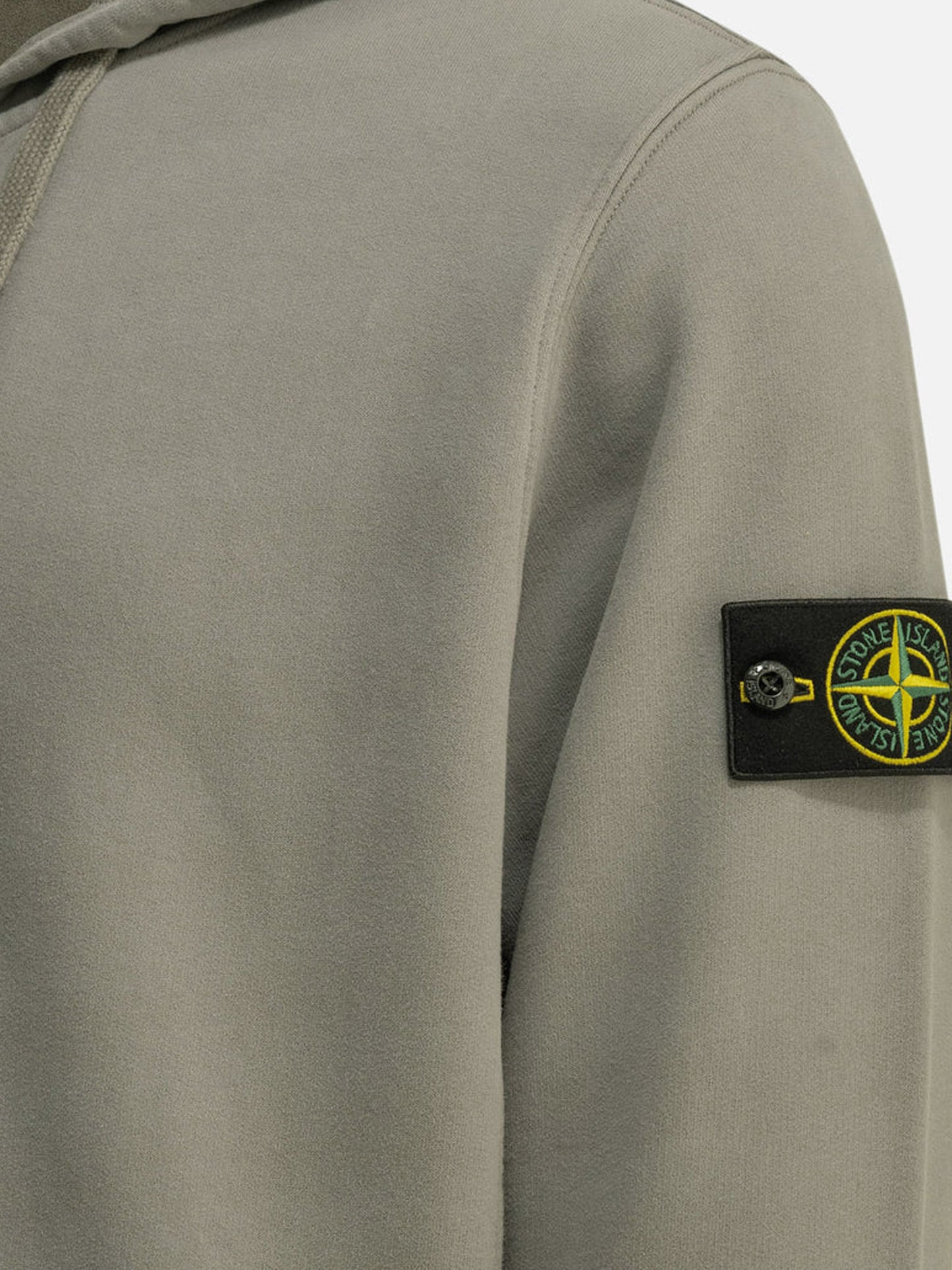 Organic cotton sweatshirt with lateral Logo patch