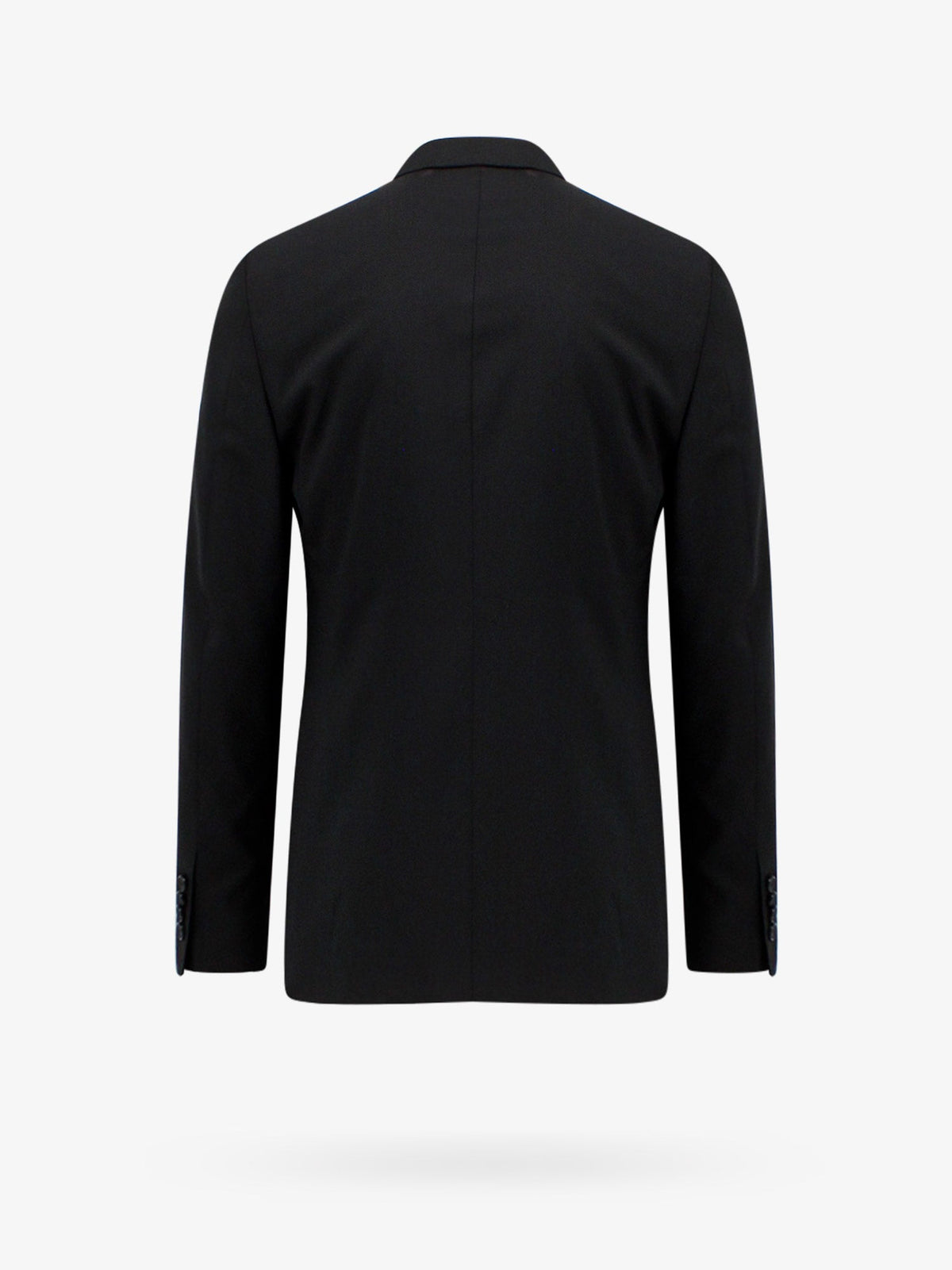 Virgin wool suit with removable iconic brooch