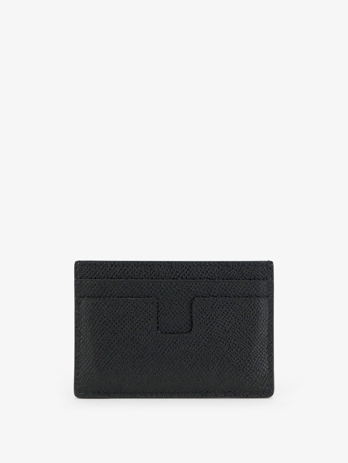 Leather card holder with logo