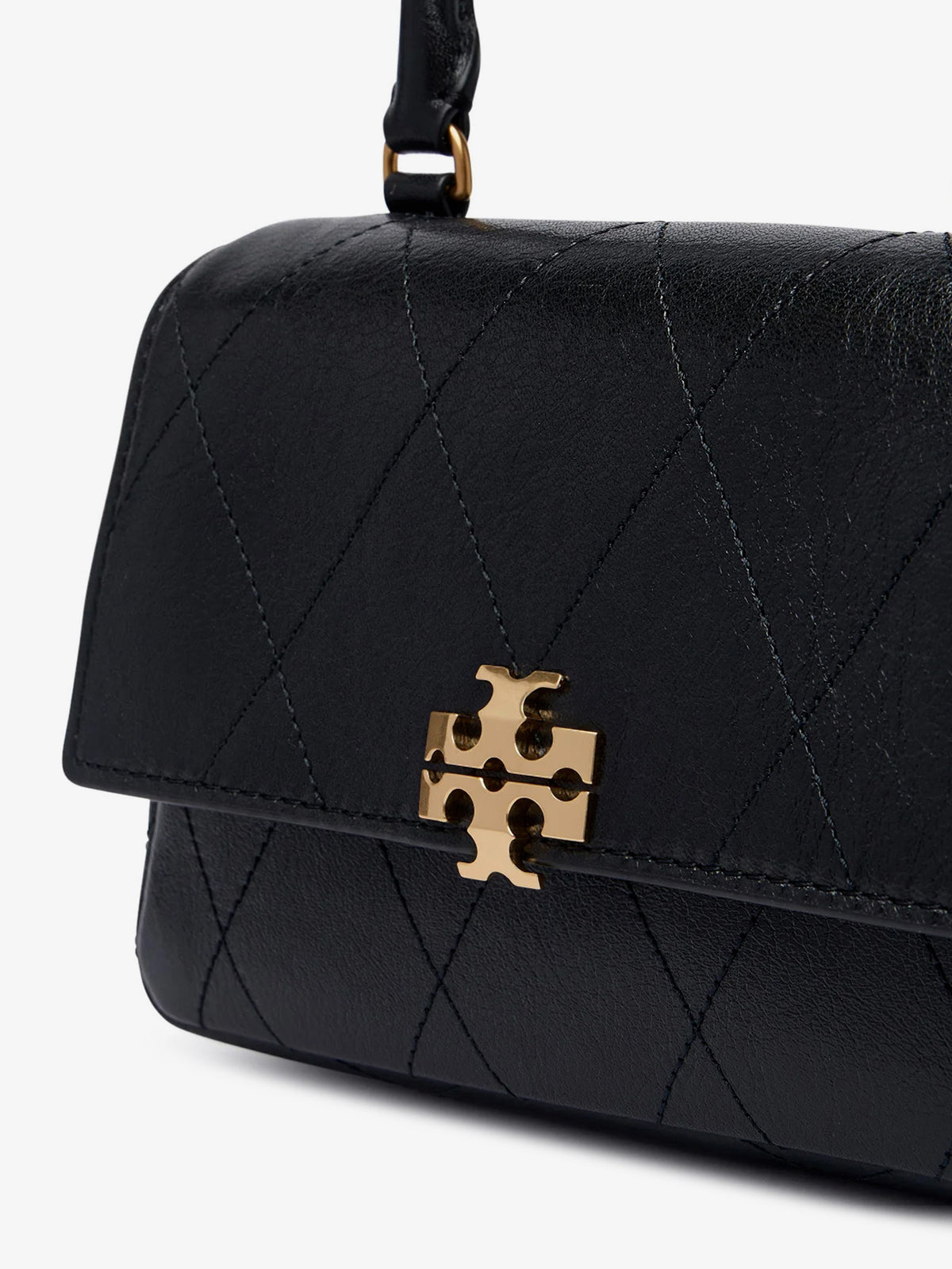 Charlie Quilted Mini Top Handle Chain Wallet crossbody bag