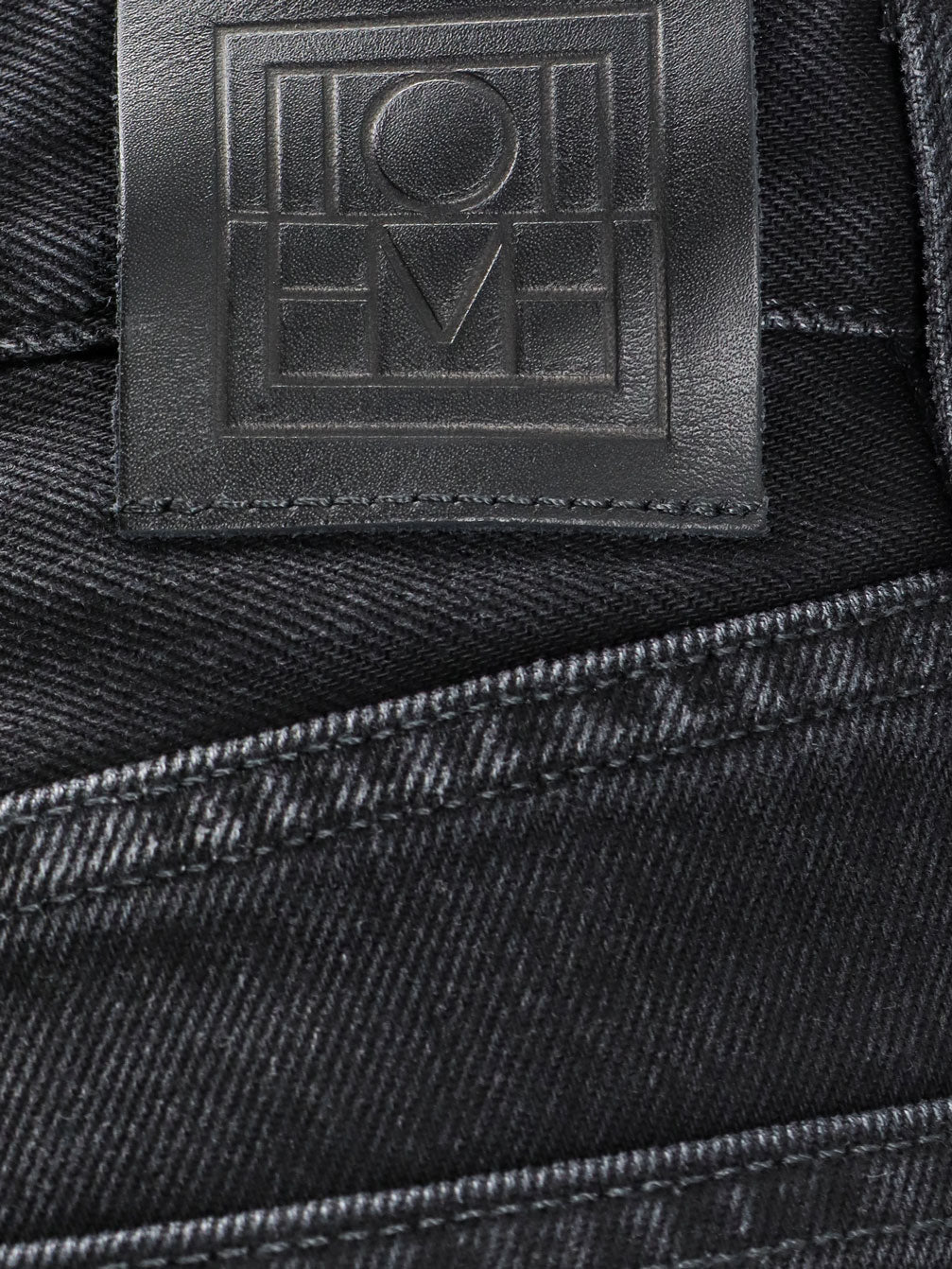 Black denim jeans