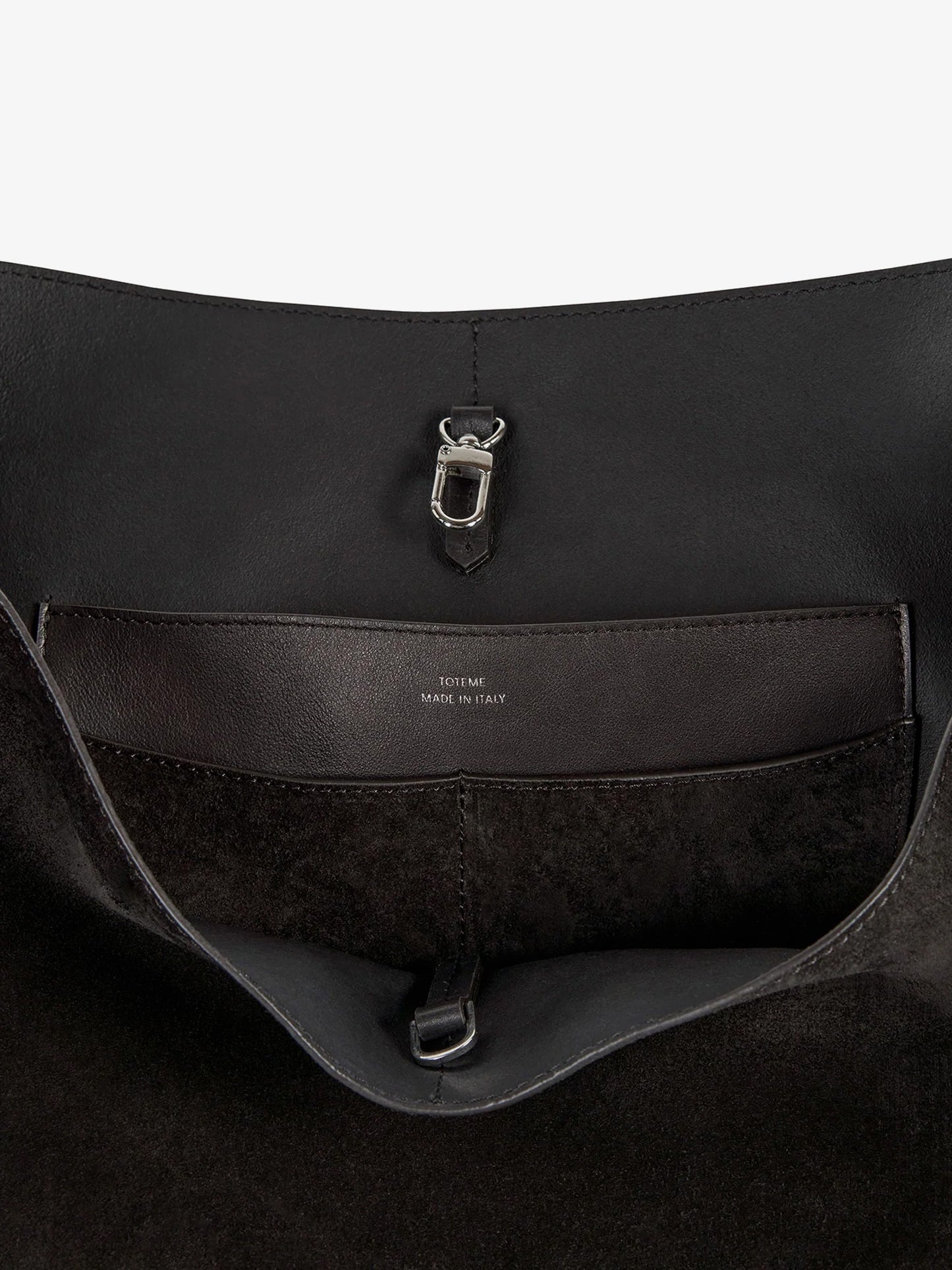 Suede Belted Tote