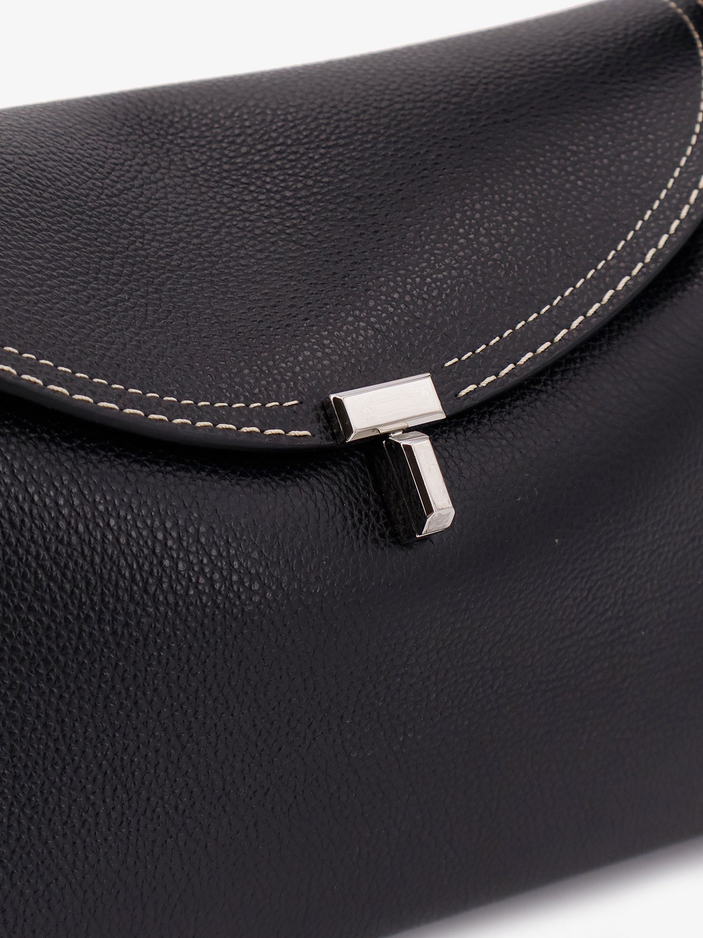 T-Lock hammered leather handbag