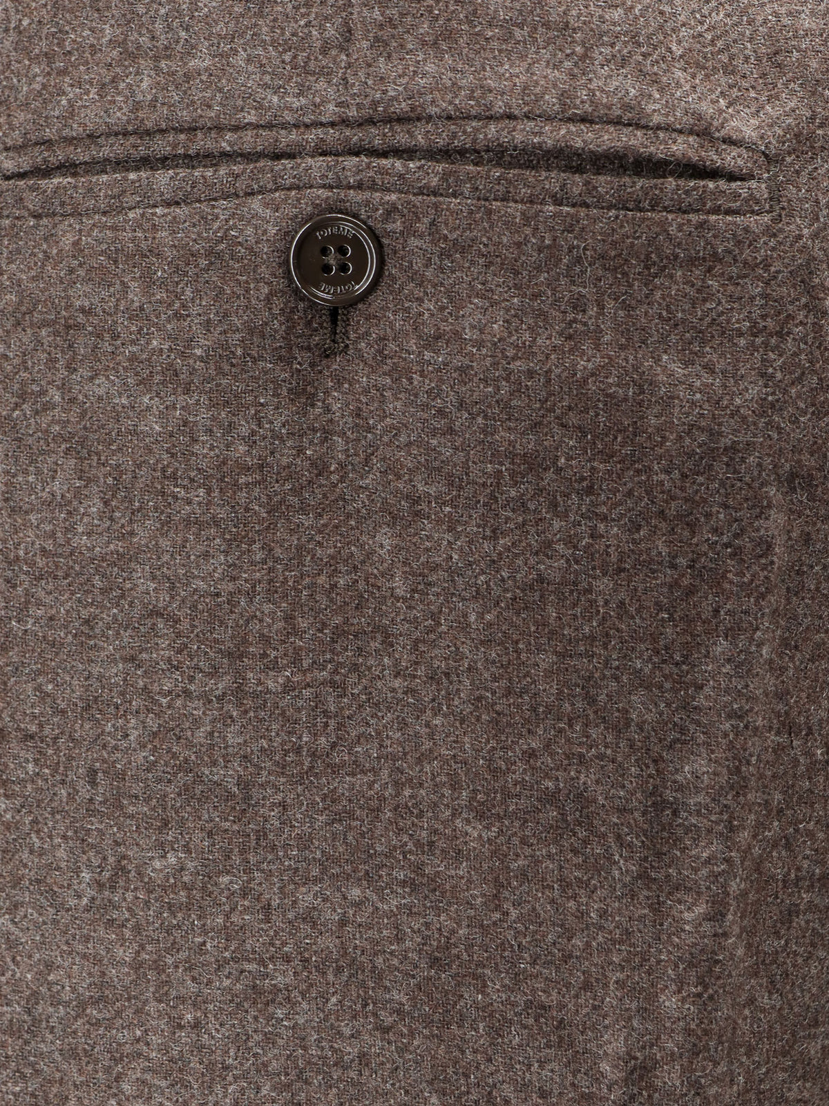 Viscose and certified wool trousers