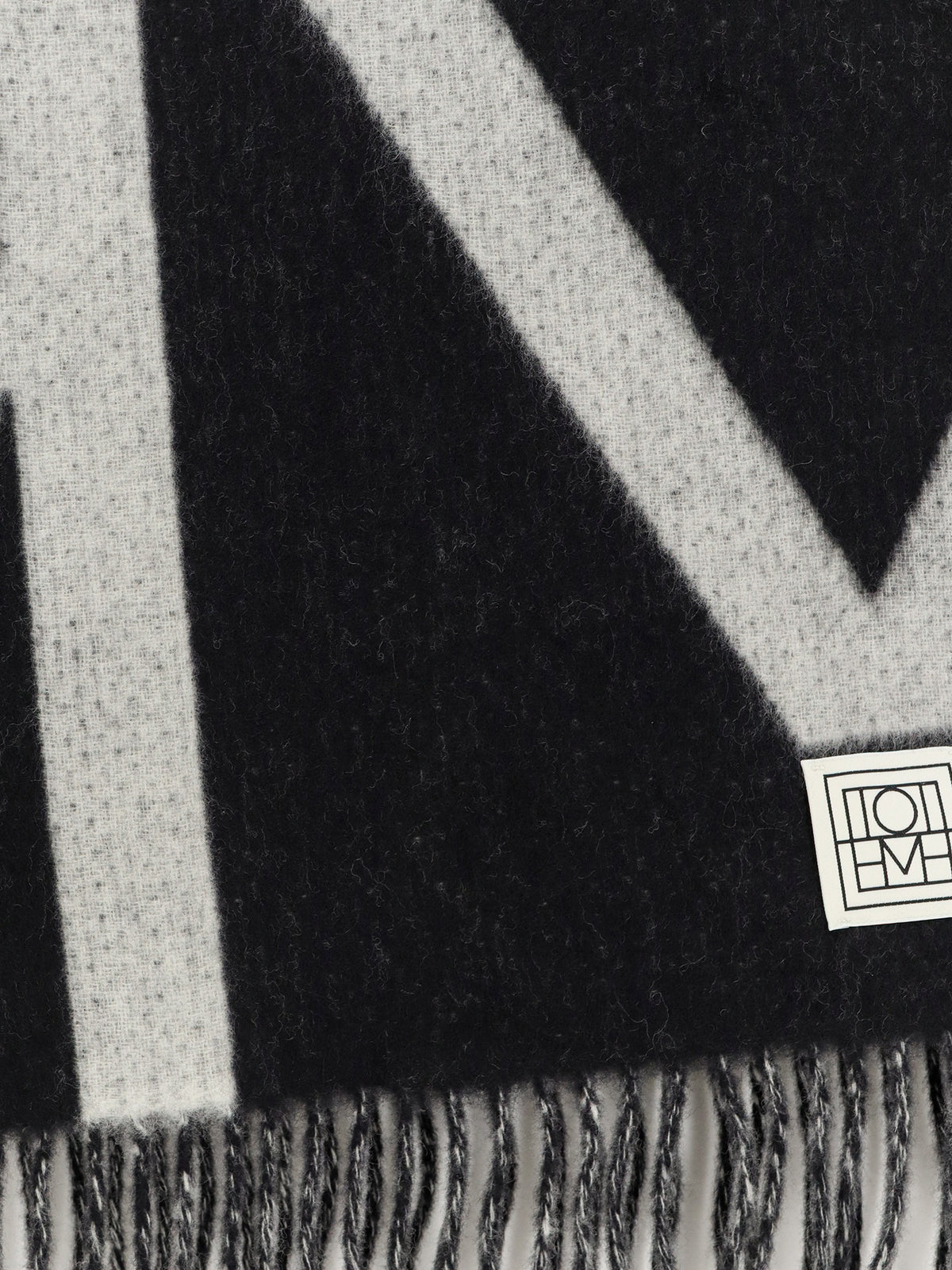 Monogram wool scarf