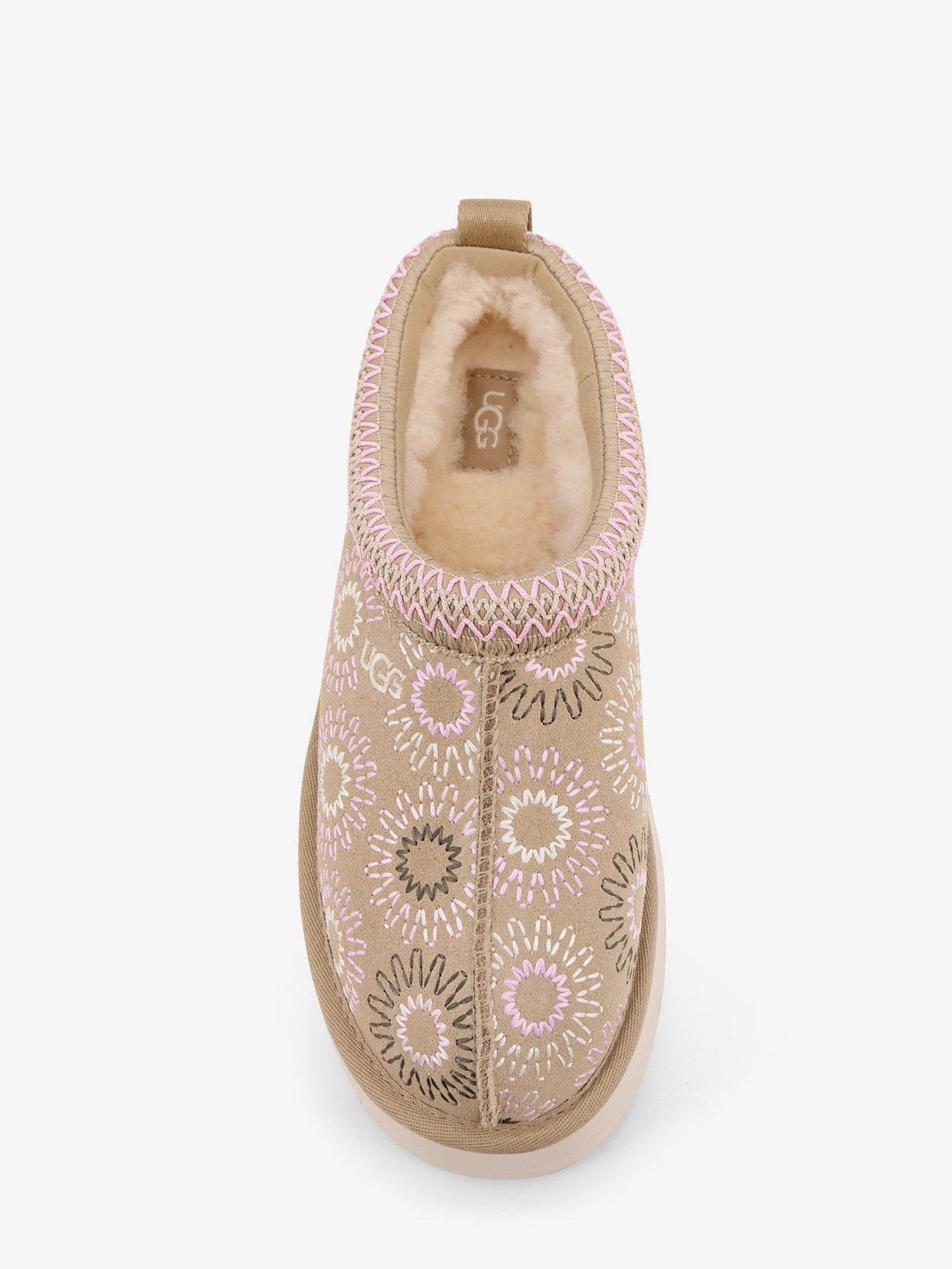 Sandali W Tazz suede con ricami multicolor