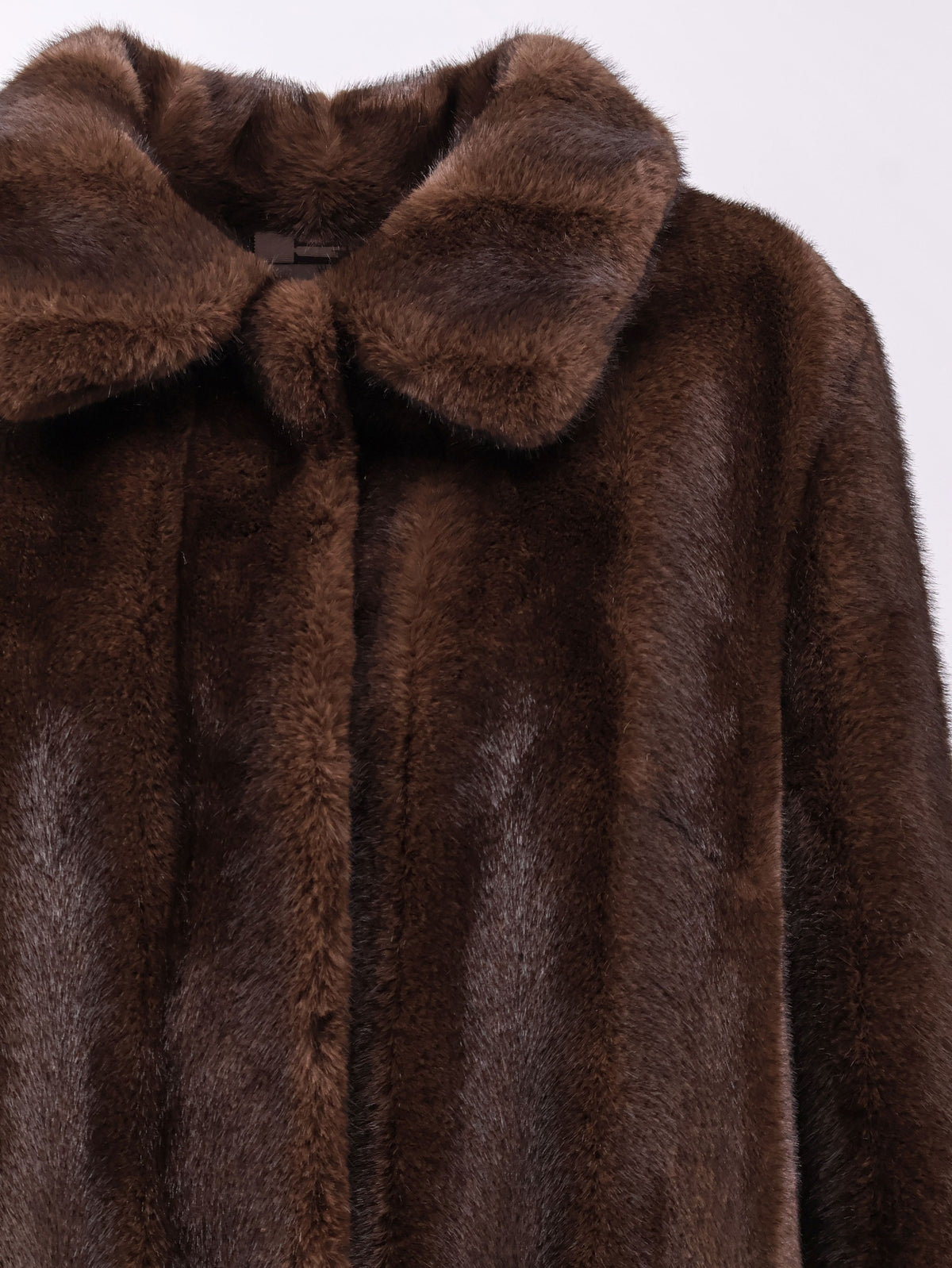 Cappotto in pelliccia sintetica di visone