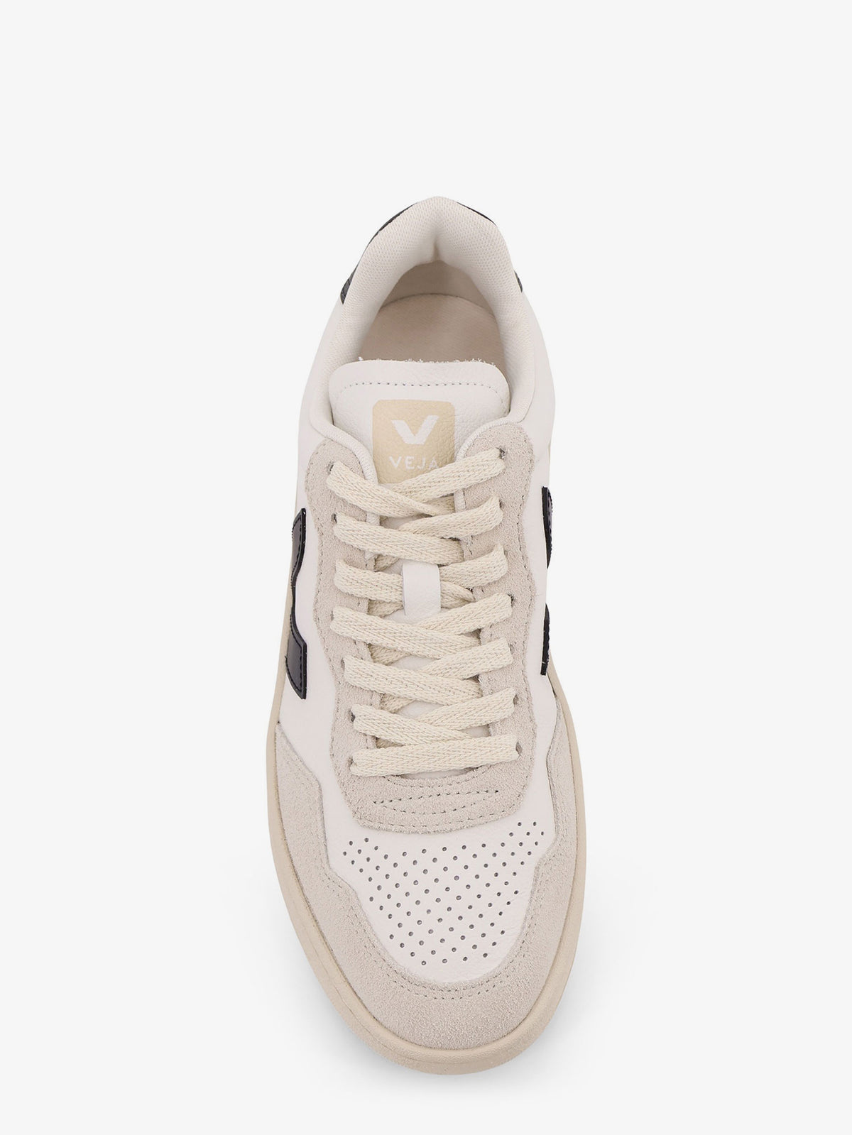 V-90 leather sneakers with side logo