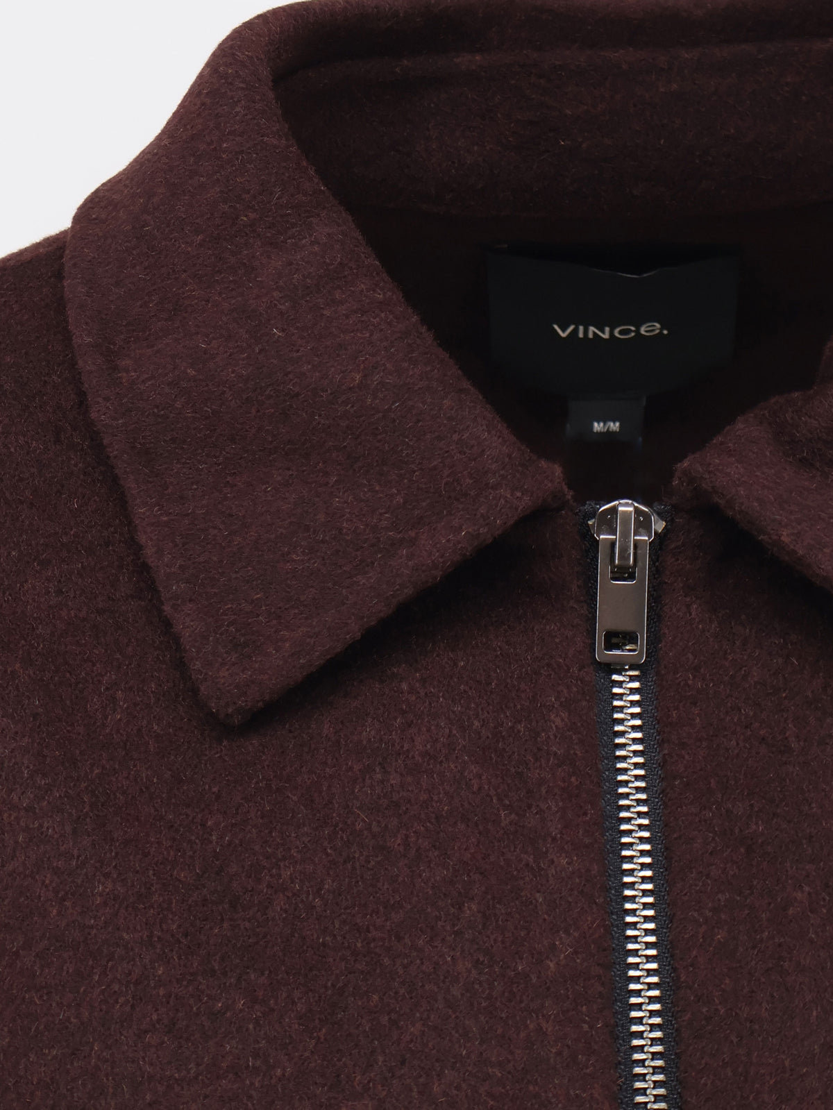 Giacca in lana cotta con zip