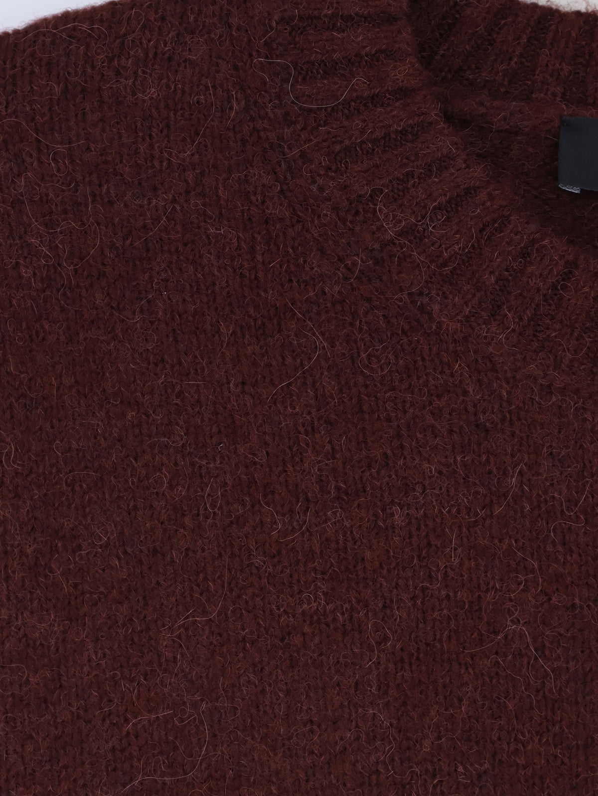 Wool blend sweater with melange effect