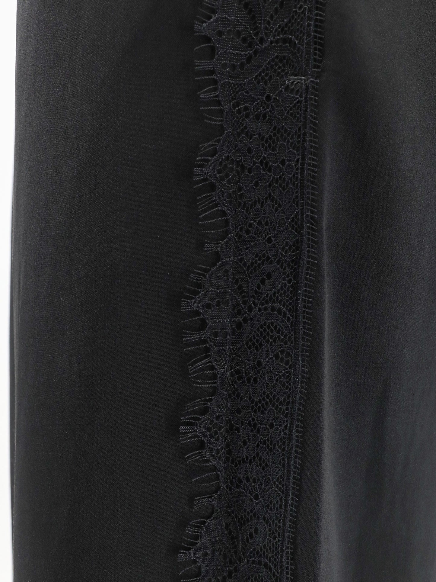 Trousers with side lace insert