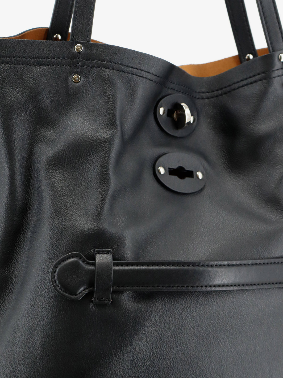A Spasso leather shopping bag