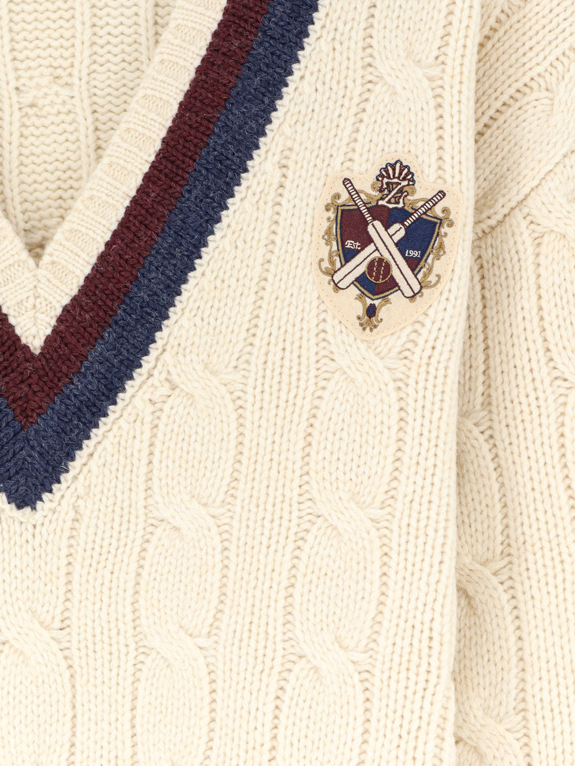 Valiant Cable Knit Wool Sweater