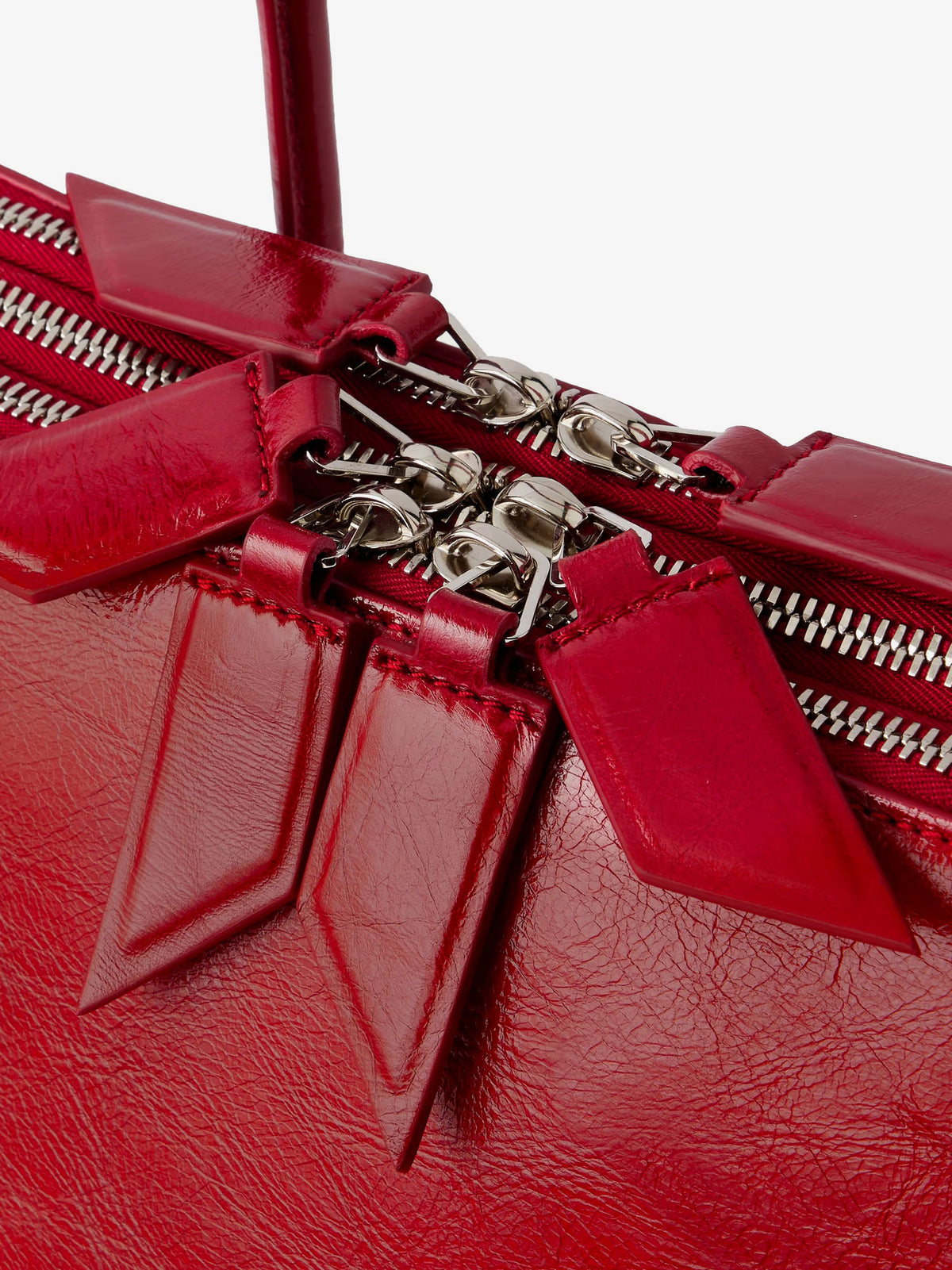 L'altra Di Milano shiny leather shoulder bag