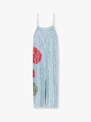 ANTHURIUM FLOWERS MAXI DRESS