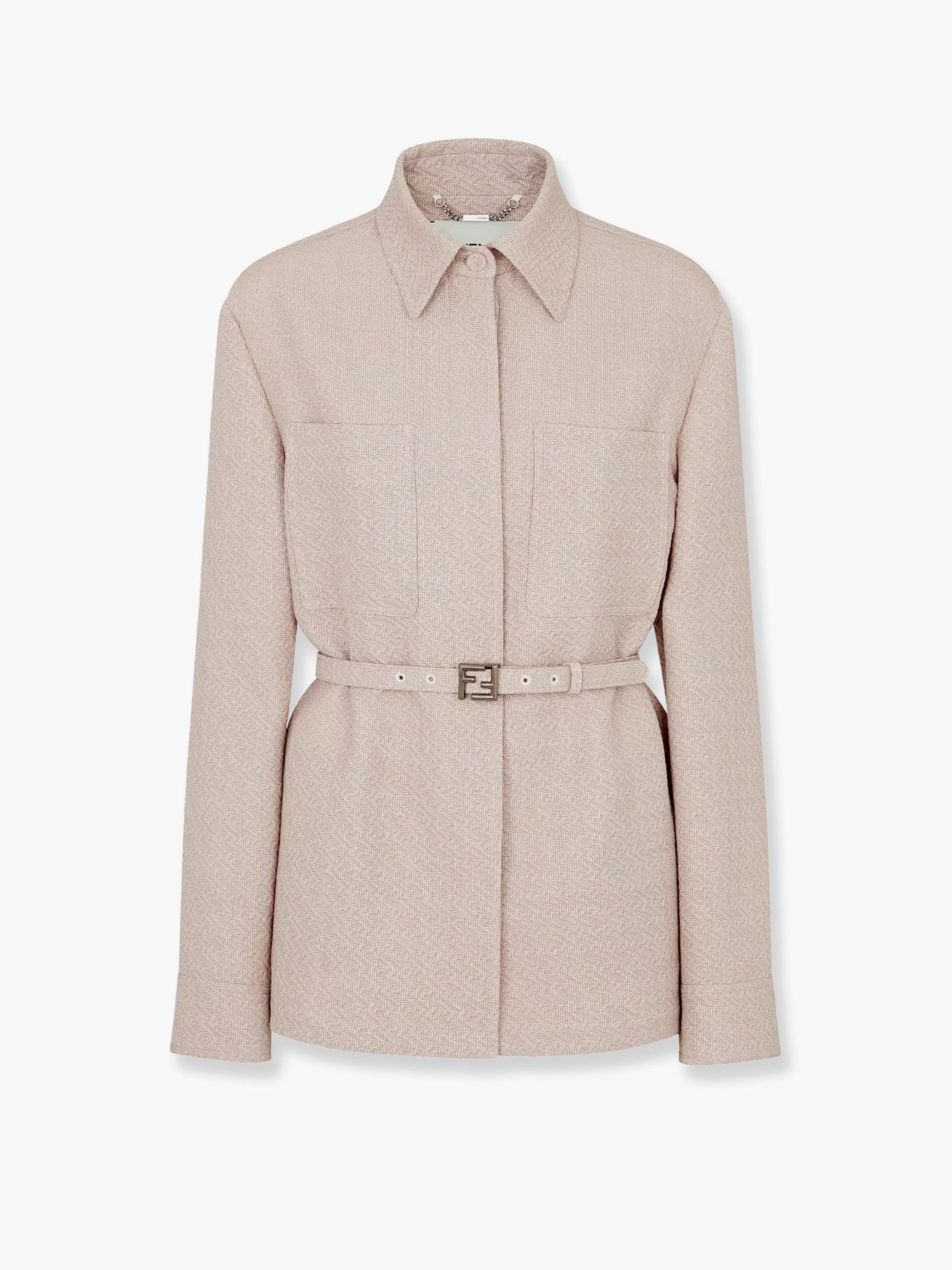 Ff diagonal 3d wool blazer