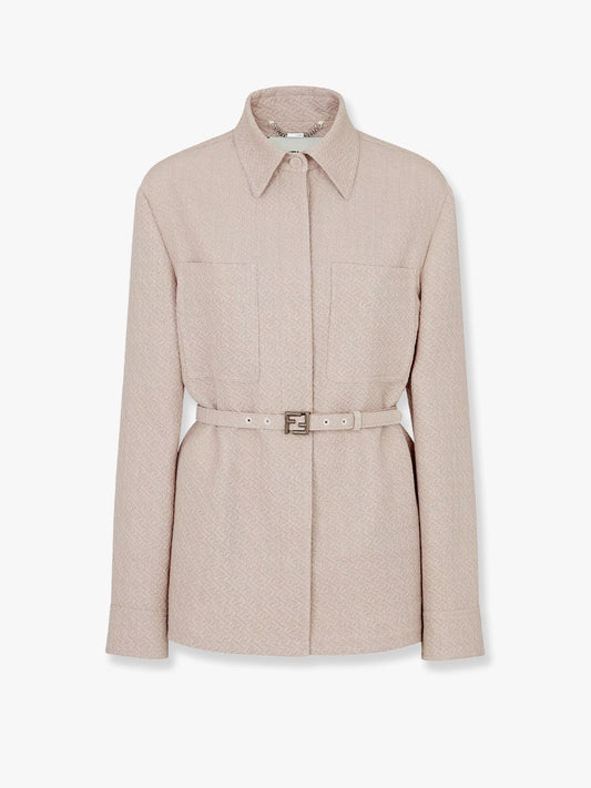 Ff diagonal 3d wool blazer