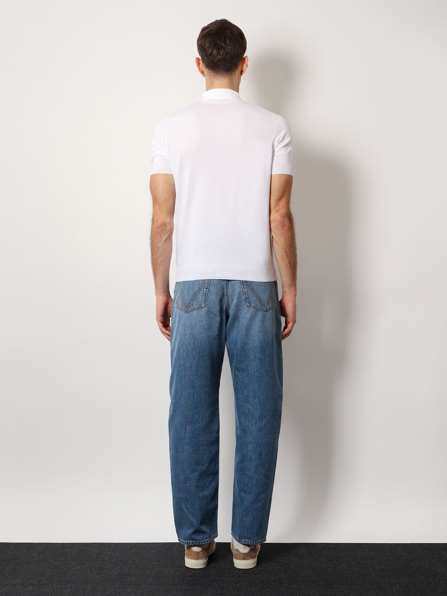 Regular fit cotton polo shirt