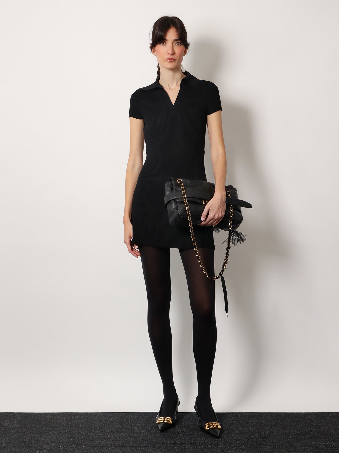 Modu flap leather shoulder bag