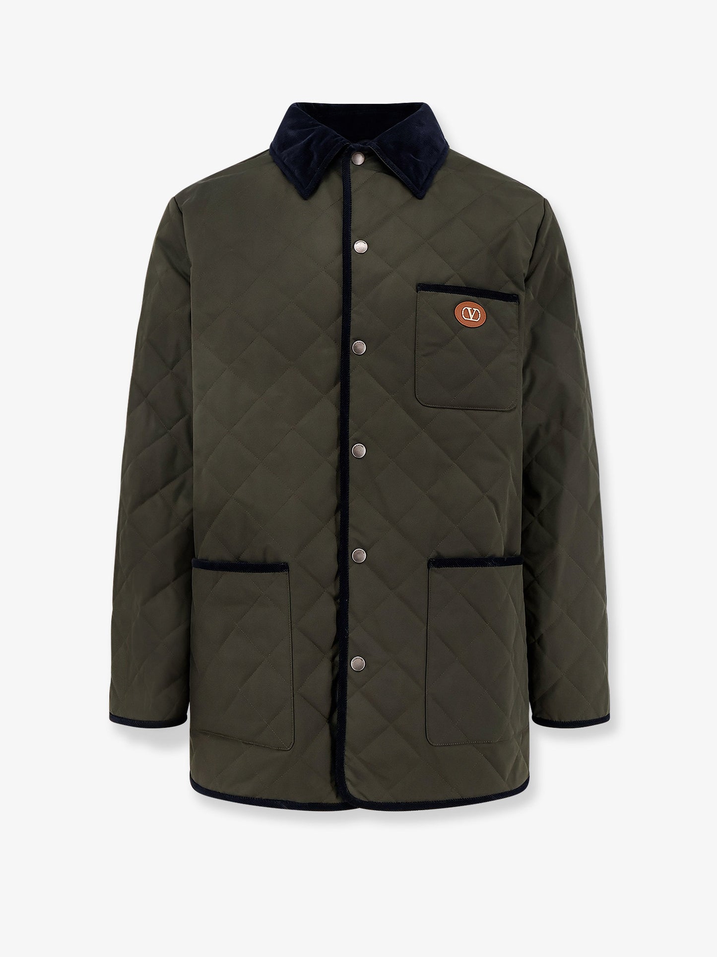 Quilted jacket with VLogo Signature patch
