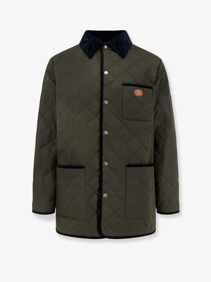 Quilted jacket with VLogo Signature patch thumbnail