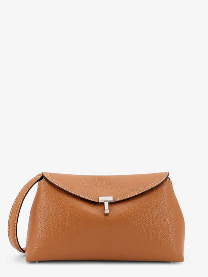 T-Lock leather clutch with contrasting stitching thumbnail