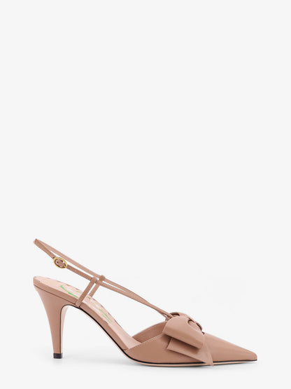 Bowow leather decolleté slingback thumbnail