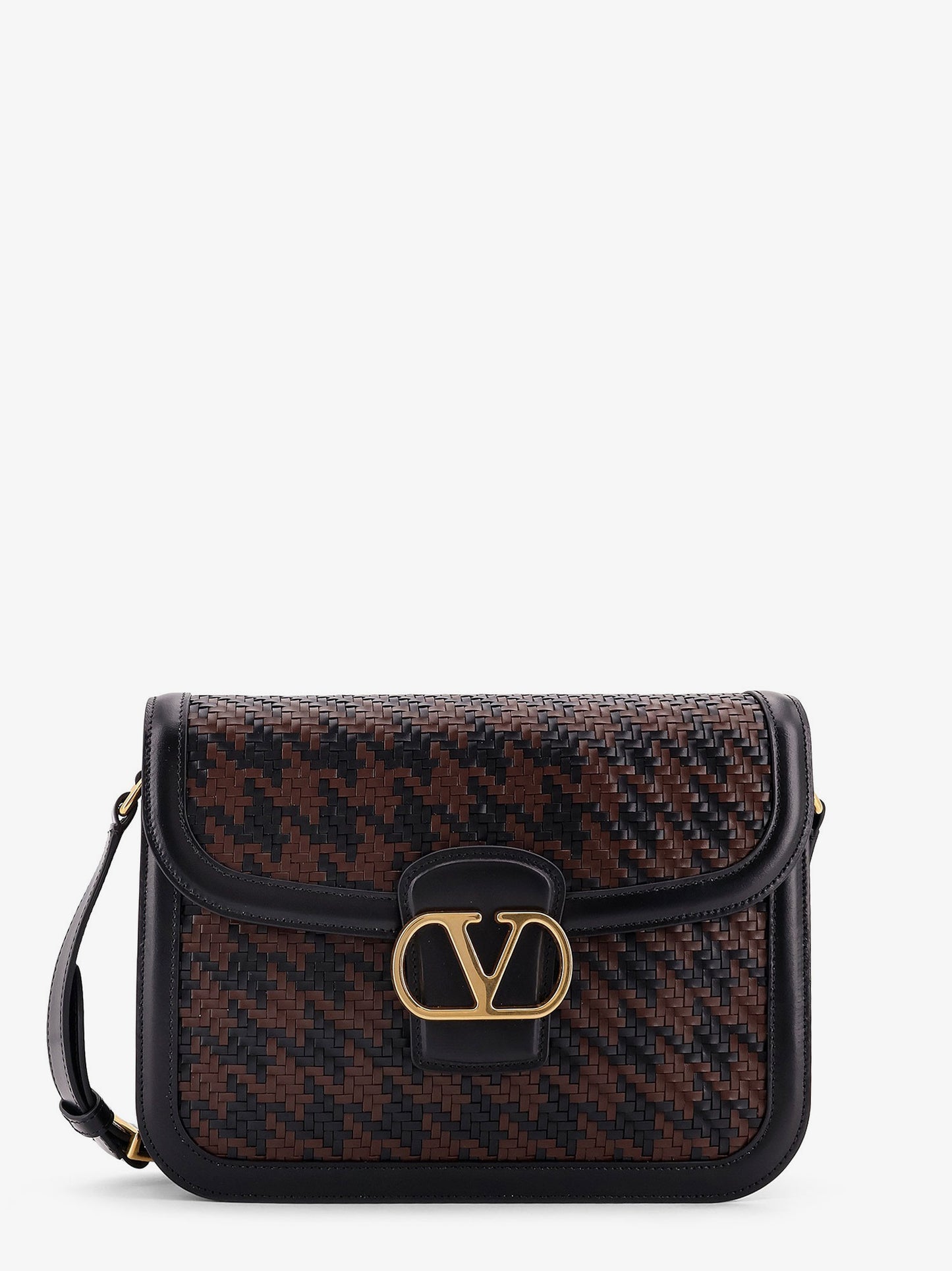 Valentino Garavani 9TO5 woven leather shoulder bag