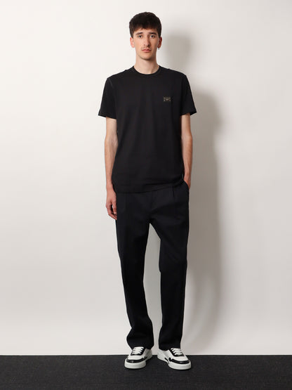 Cotton T-shirt with logo patch thumbnail