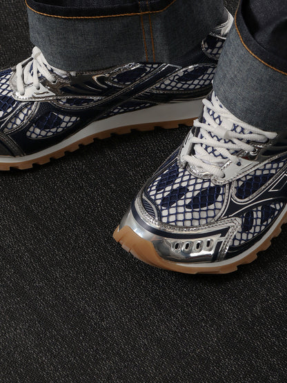 Orbit mesh and leather sneakers thumbnail