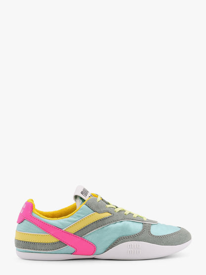 Gymnasium low-top technical fabric and suede sneackers thumbnail