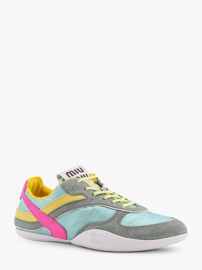 Gymnasium low-top technical fabric and suede sneackers thumbnail