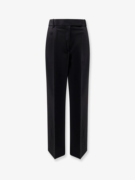 Midwaist wool blend trousers