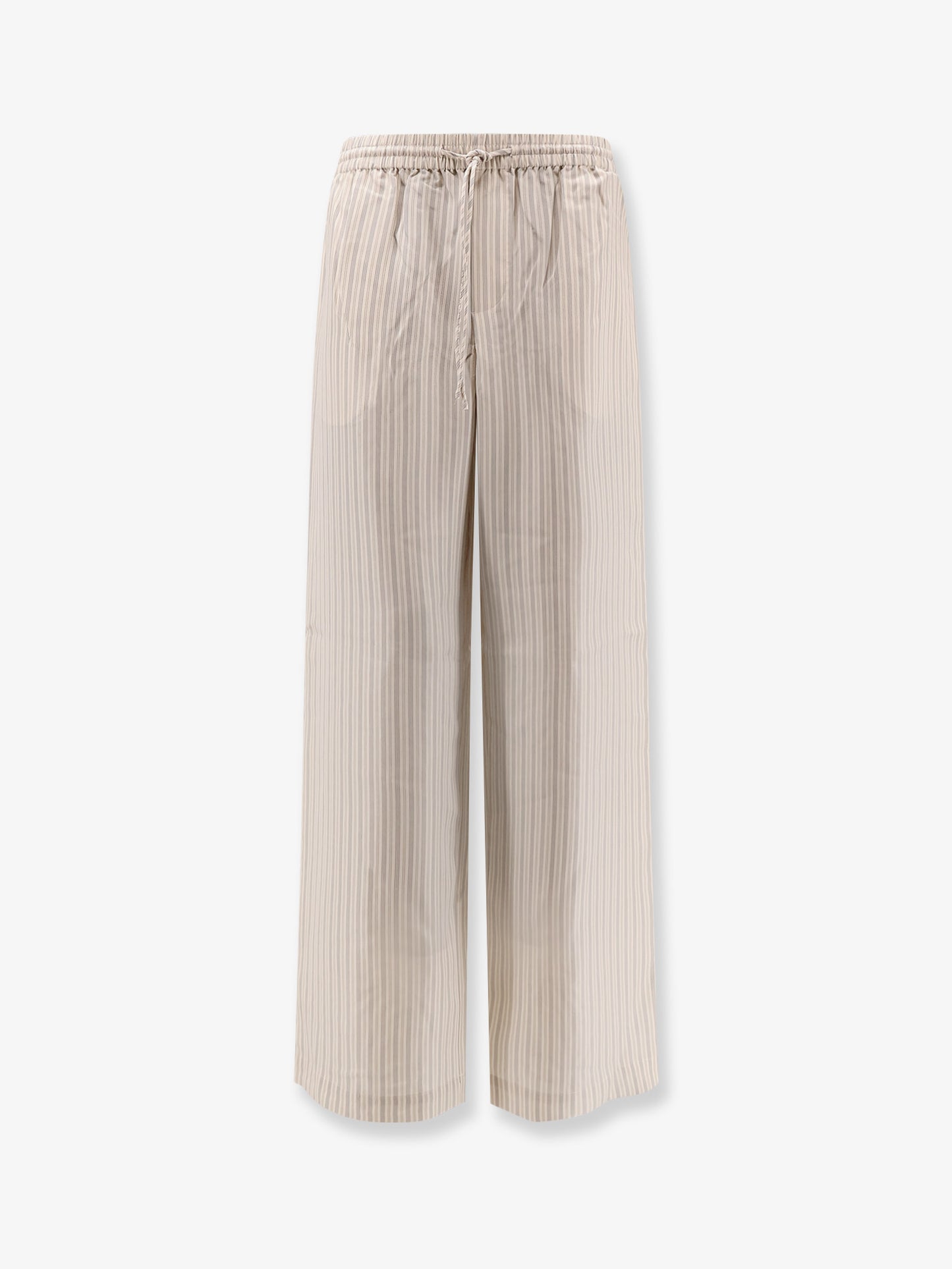 Silk striped trousers