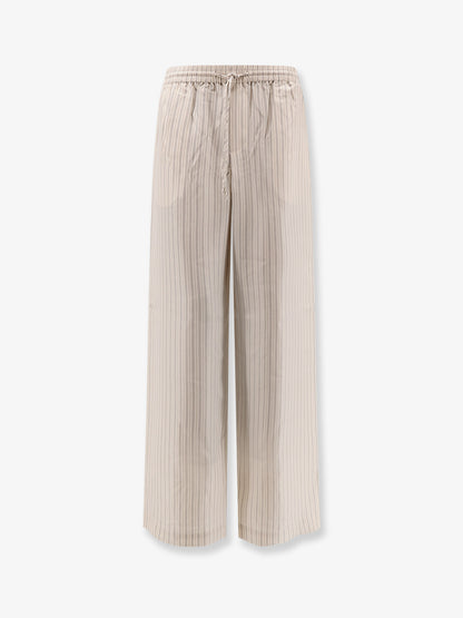 Silk striped trousers thumbnail