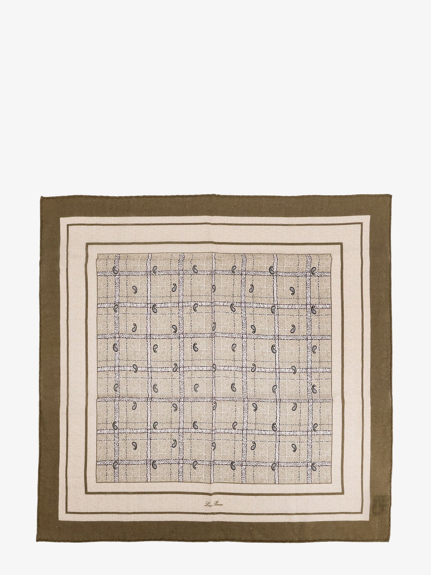 Boteh cashmere and silk foulard