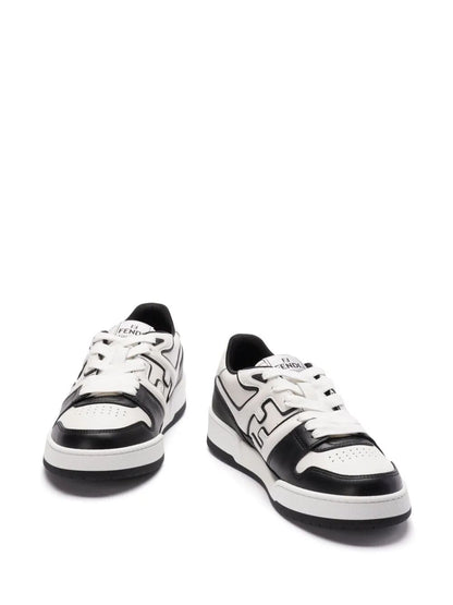 Leather sneakers with ff lateral logo thumbnail