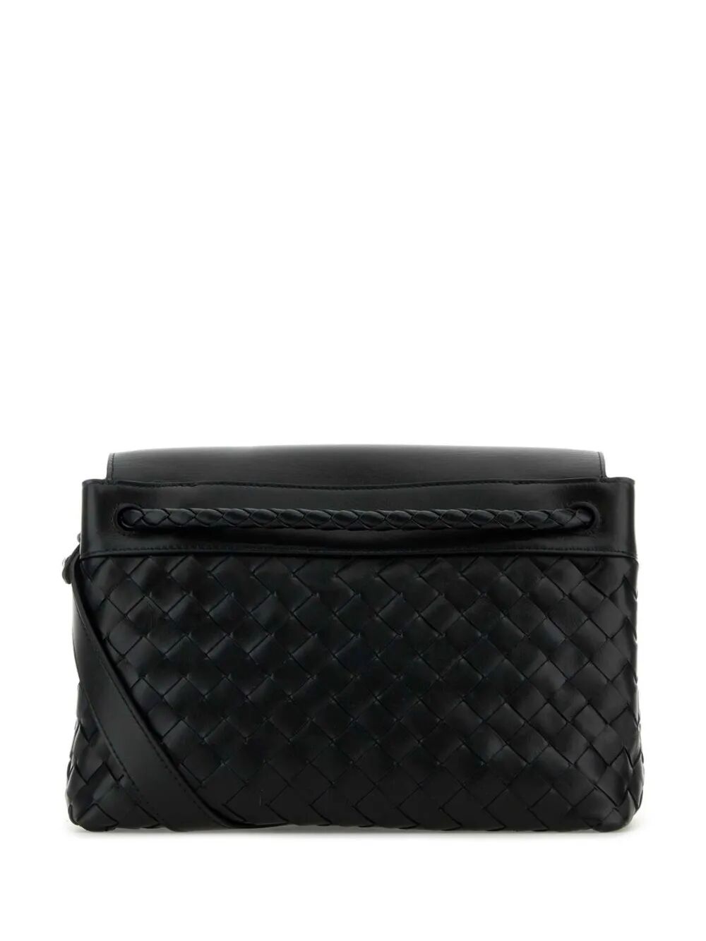 Andiamo messenger leather bag with Intrecciato motif