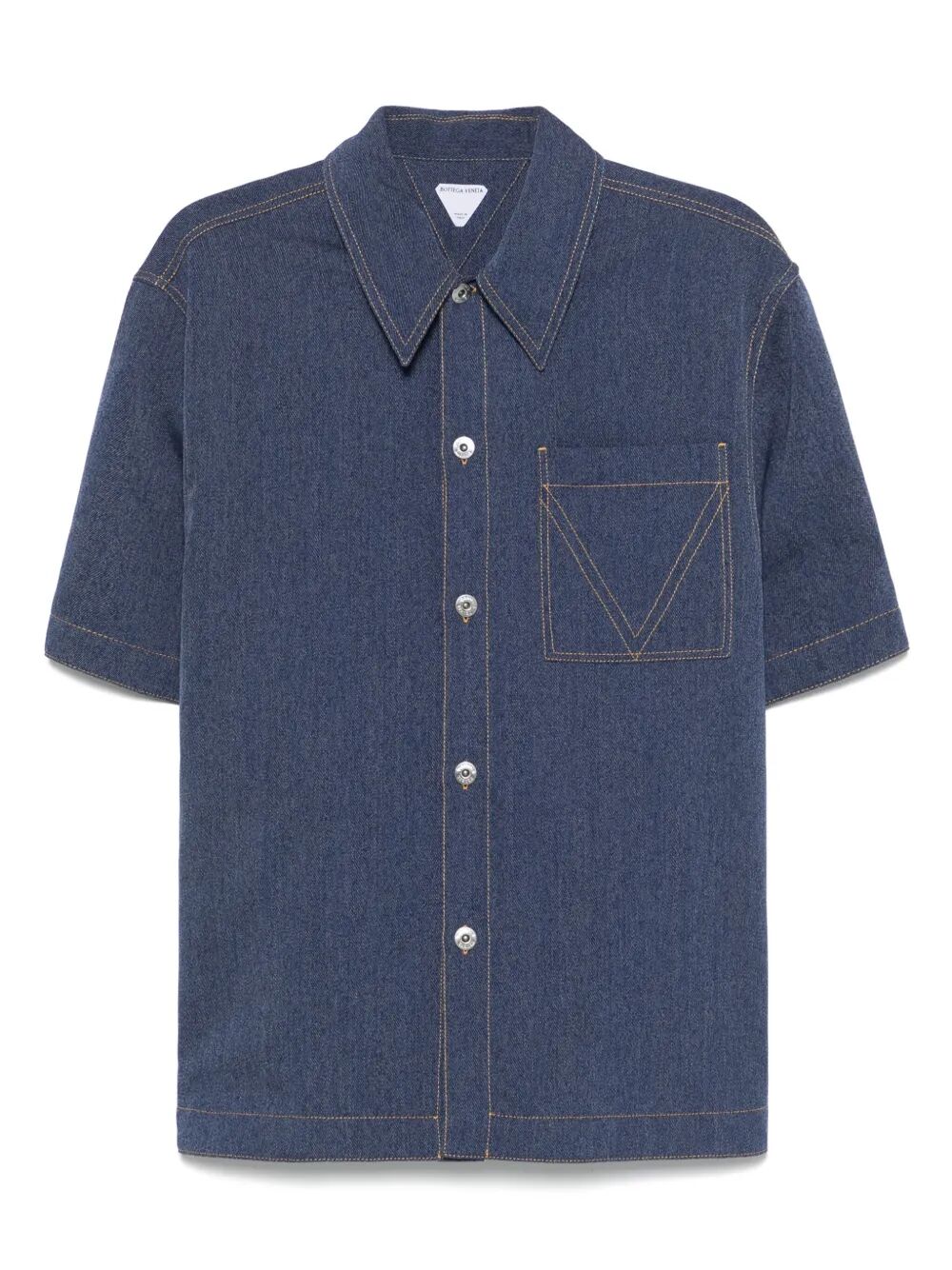 Camicia in lana e cotone