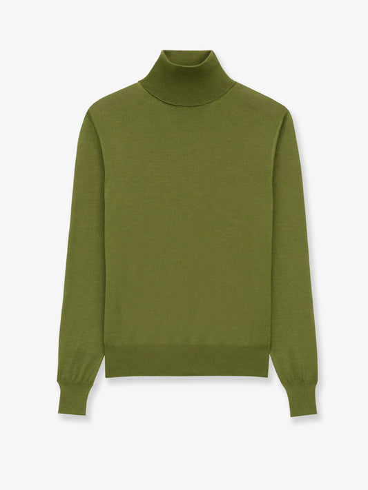Cashmere, wool and silk turtleneck sweater