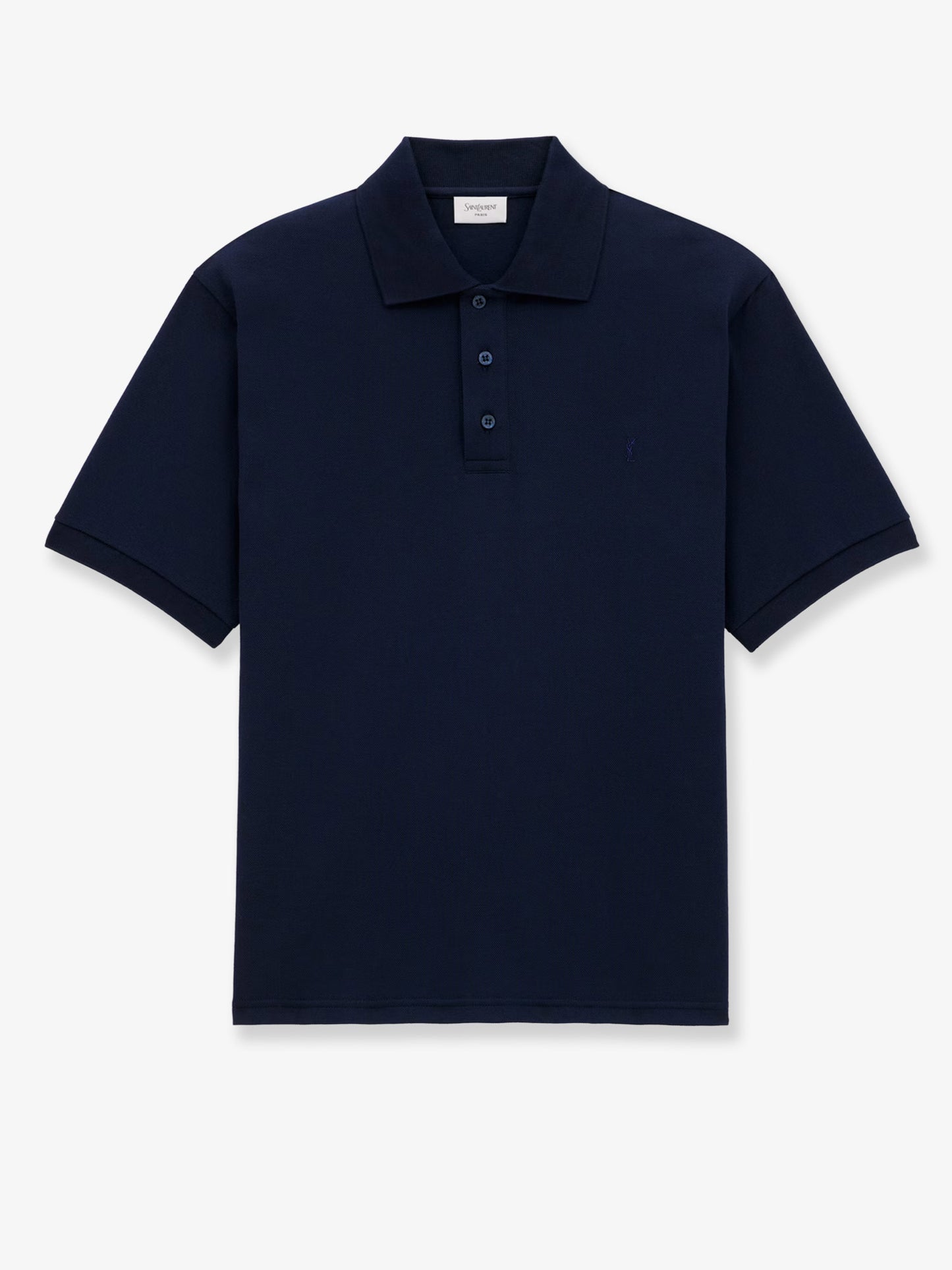 Recycled material polo shirt with Cassandre embroidery