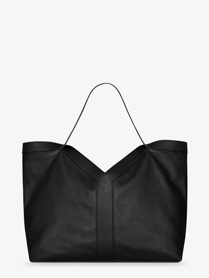Y Oversize leather tote bag thumbnail